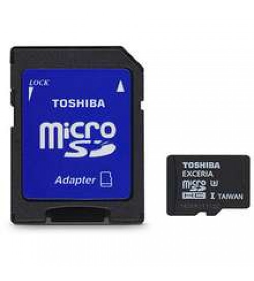 Toshiba Micro SD 16GB/90Mbs with Adapter